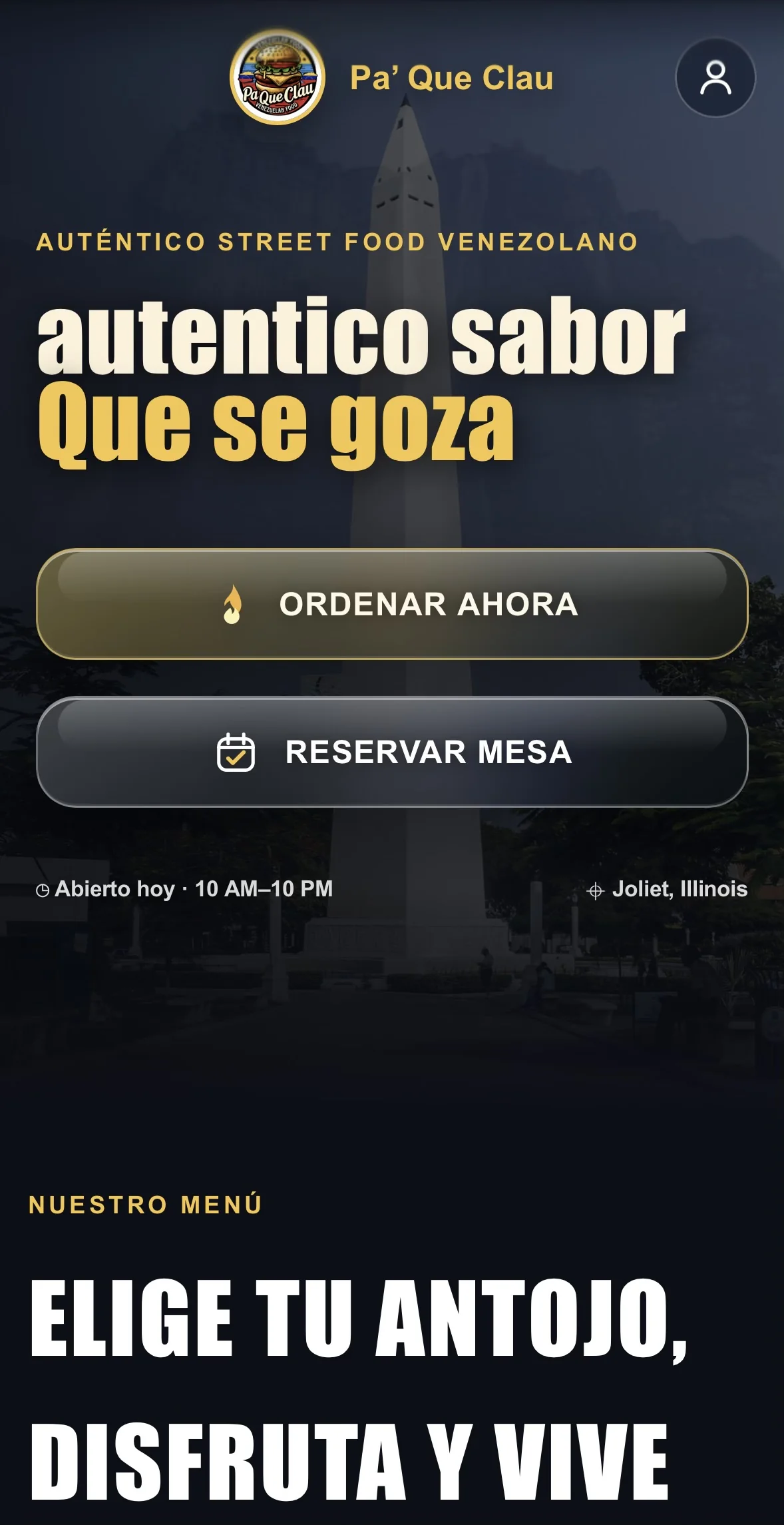 Pa’ Que Clau — Website design